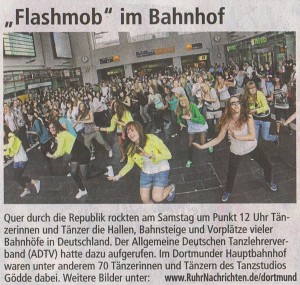 Flashmob im Hauptbahnhof 2011