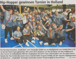 Hip-Hopper gewinnen Turnier in Holland