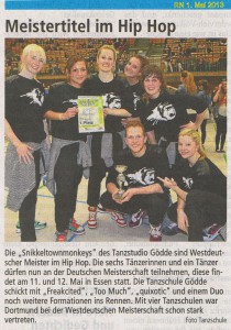 Meistertitel im Hip-Hop