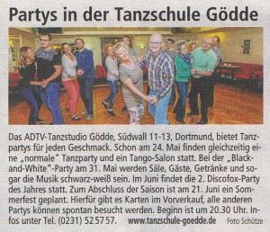 Partys in der Tanzschule Gödde